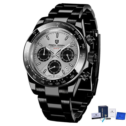 2026 New  Top Brand Men'S Sports Quartz Watches Sapphire Stainless Steel Waterproof Chronograph Luxury Reloj Hombre