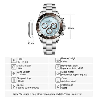 2026 New  Top Brand Men'S Sports Quartz Watches Sapphire Stainless Steel Waterproof Chronograph Luxury Reloj Hombre