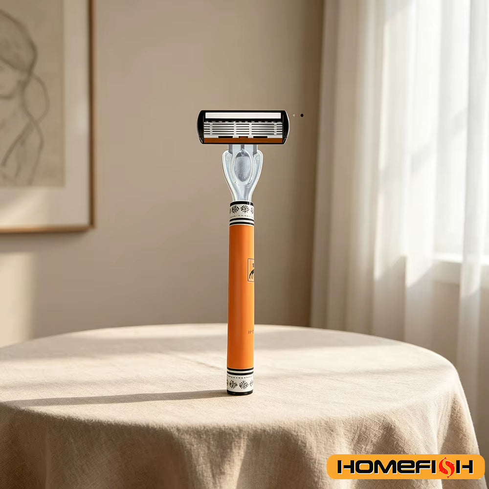 Experience the Ultimate Shave with Our 6-Layers High-Quality Stainless Steel Razor Set for Men