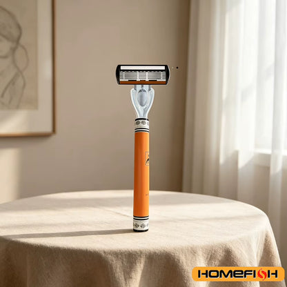 Experience the Ultimate Shave with Our 6-Layers High-Quality Stainless Steel Razor Set for Men