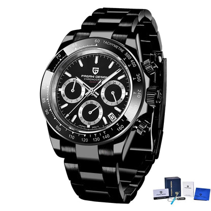 2026 New  Top Brand Men'S Sports Quartz Watches Sapphire Stainless Steel Waterproof Chronograph Luxury Reloj Hombre