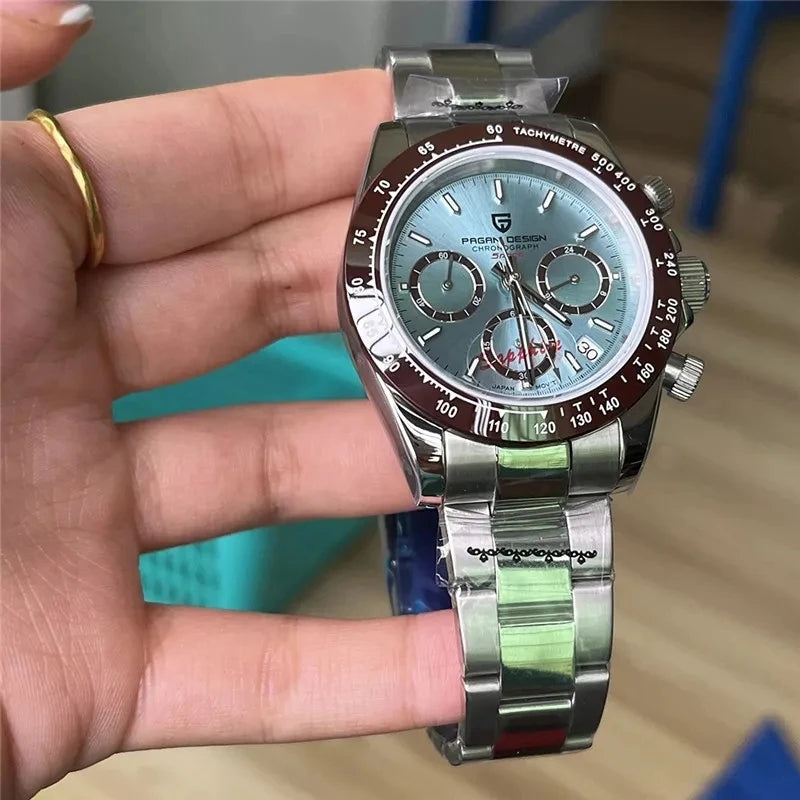 2026 New  Top Brand Men'S Sports Quartz Watches Sapphire Stainless Steel Waterproof Chronograph Luxury Reloj Hombre