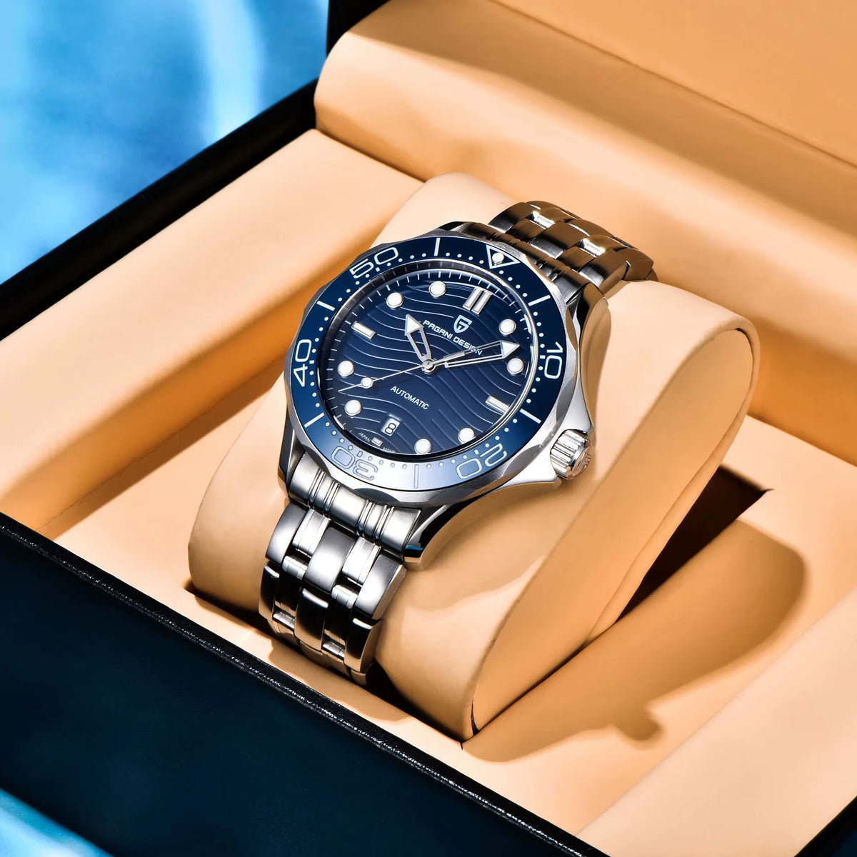 2026 New V2 Waves 200M Diving Men'S Watches Fashion Luxury Automatic Watch Men AR Sapphire Crystal Wrist Watch Men